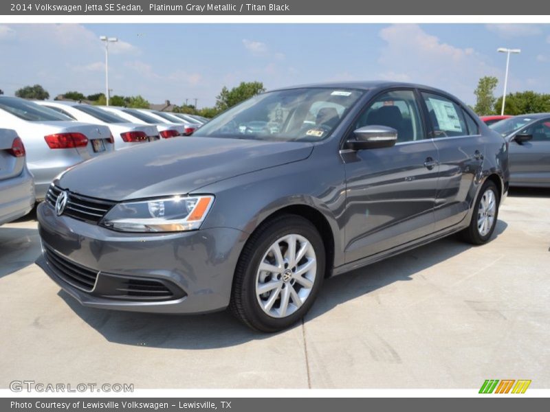 Platinum Gray Metallic / Titan Black 2014 Volkswagen Jetta SE Sedan