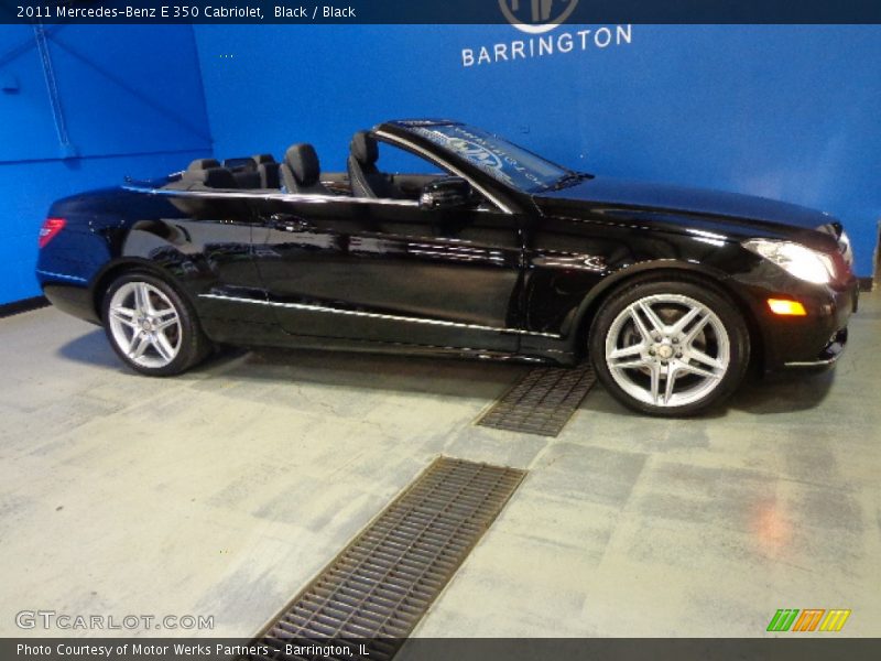 Black / Black 2011 Mercedes-Benz E 350 Cabriolet