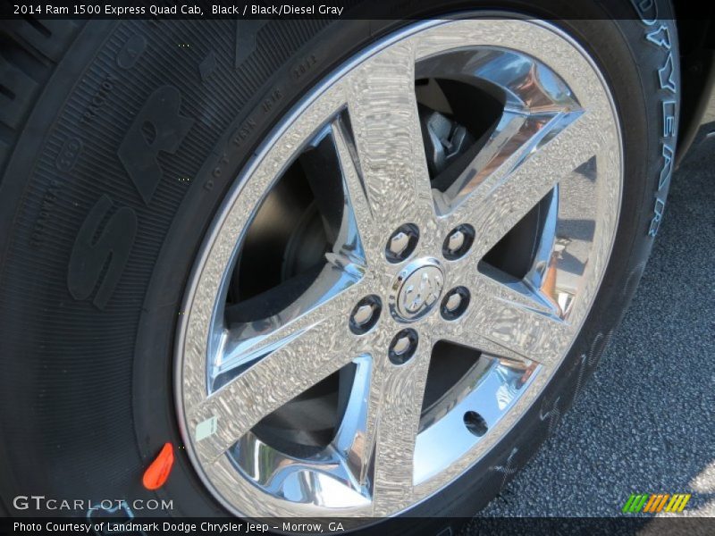 Black / Black/Diesel Gray 2014 Ram 1500 Express Quad Cab