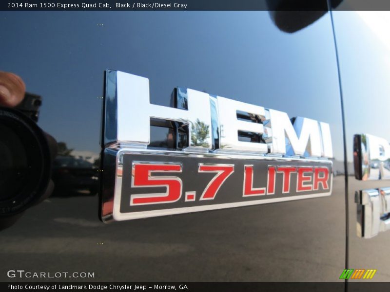 Black / Black/Diesel Gray 2014 Ram 1500 Express Quad Cab
