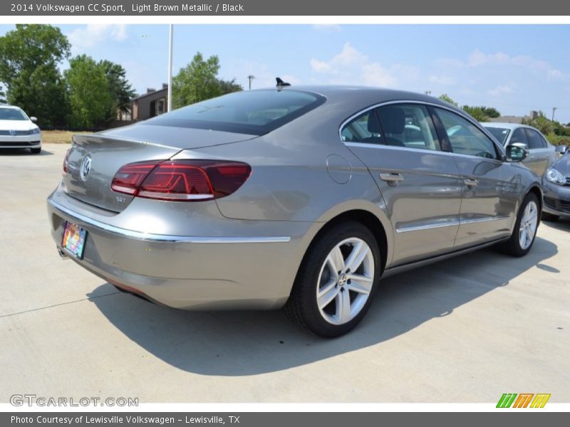 Light Brown Metallic / Black 2014 Volkswagen CC Sport