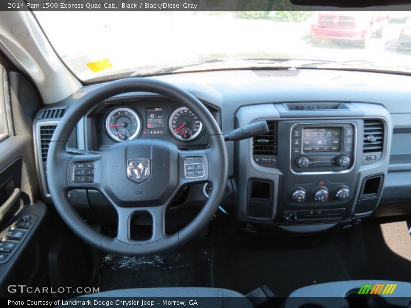 Black / Black/Diesel Gray 2014 Ram 1500 Express Quad Cab