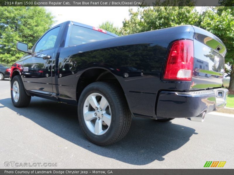 True Blue Pearl Coat / Black/Diesel Gray 2014 Ram 1500 Express Regular Cab