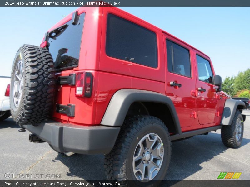 Flame Red / Black 2014 Jeep Wrangler Unlimited Rubicon 4x4