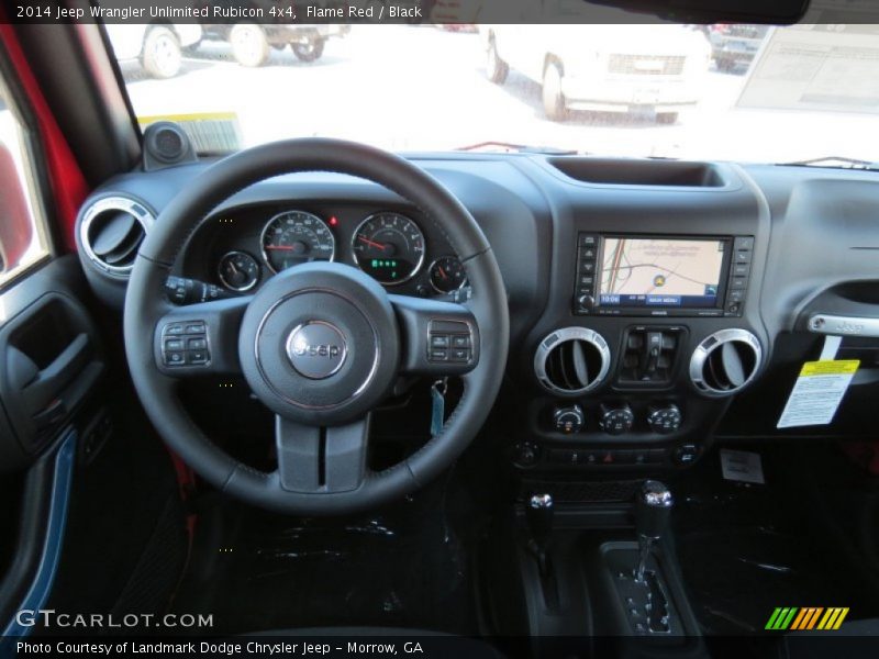 Dashboard of 2014 Wrangler Unlimited Rubicon 4x4
