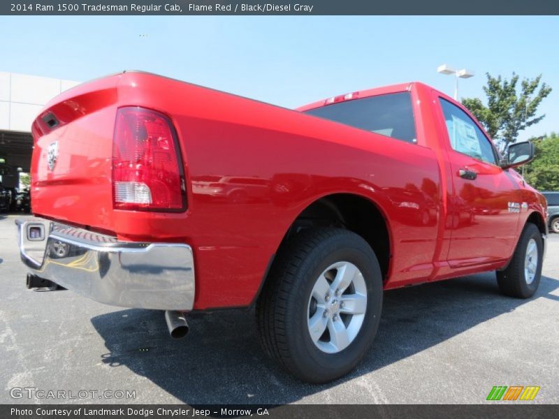 Flame Red / Black/Diesel Gray 2014 Ram 1500 Tradesman Regular Cab
