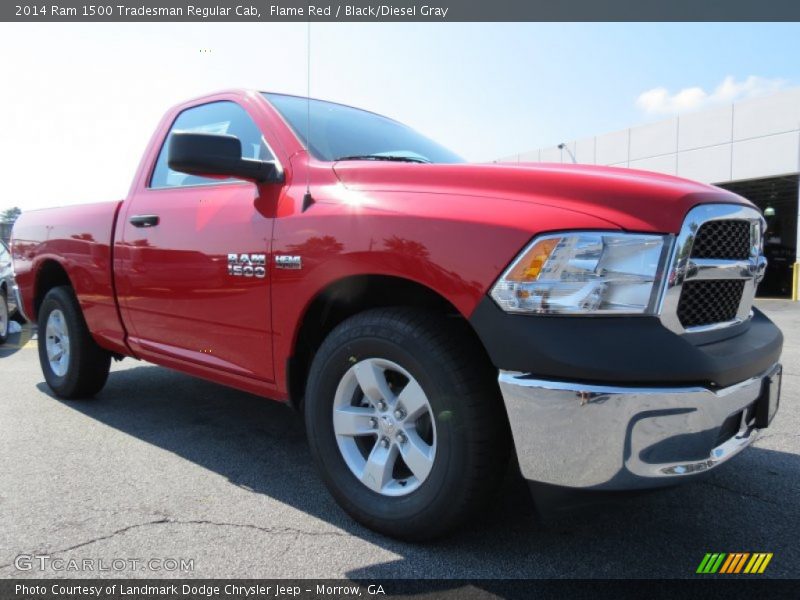 Flame Red / Black/Diesel Gray 2014 Ram 1500 Tradesman Regular Cab