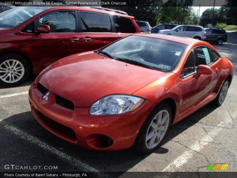 Sunset Pearlescent / Dark Charcoal 2007 Mitsubishi Eclipse SE Coupe
