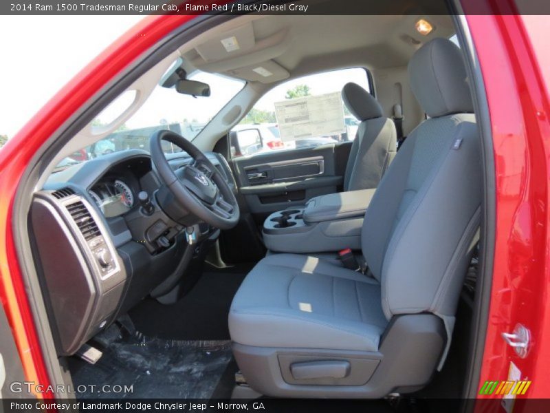 Flame Red / Black/Diesel Gray 2014 Ram 1500 Tradesman Regular Cab