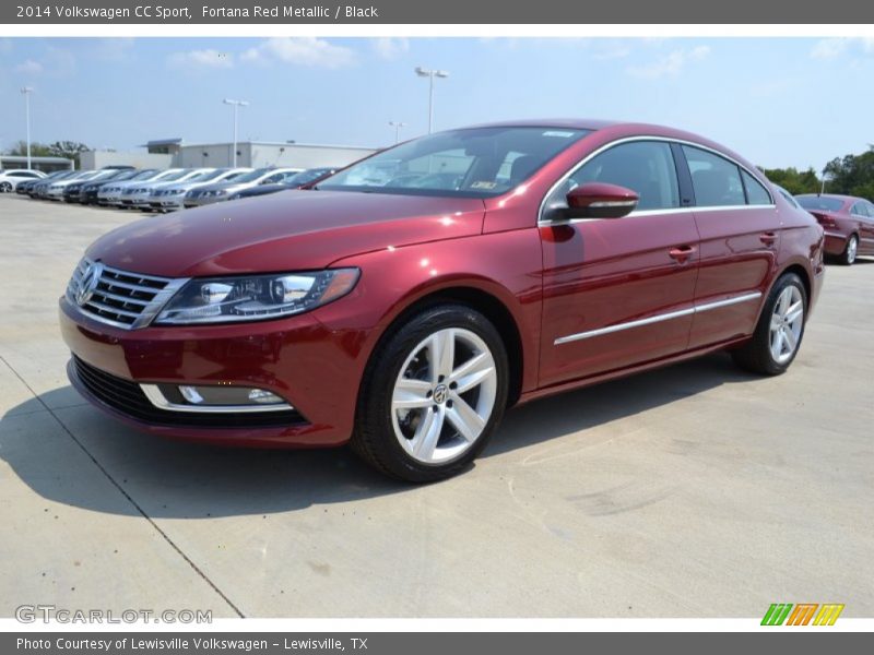 Fortana Red Metallic / Black 2014 Volkswagen CC Sport