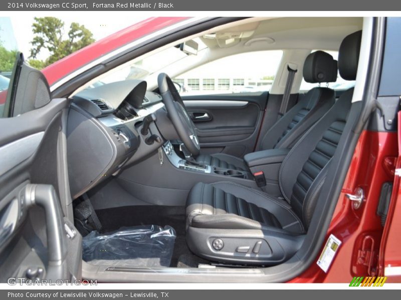 Fortana Red Metallic / Black 2014 Volkswagen CC Sport