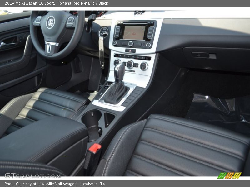 Fortana Red Metallic / Black 2014 Volkswagen CC Sport