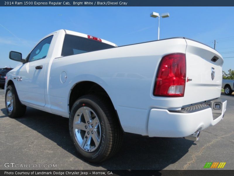 Bright White / Black/Diesel Gray 2014 Ram 1500 Express Regular Cab