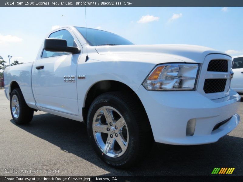 Bright White / Black/Diesel Gray 2014 Ram 1500 Express Regular Cab