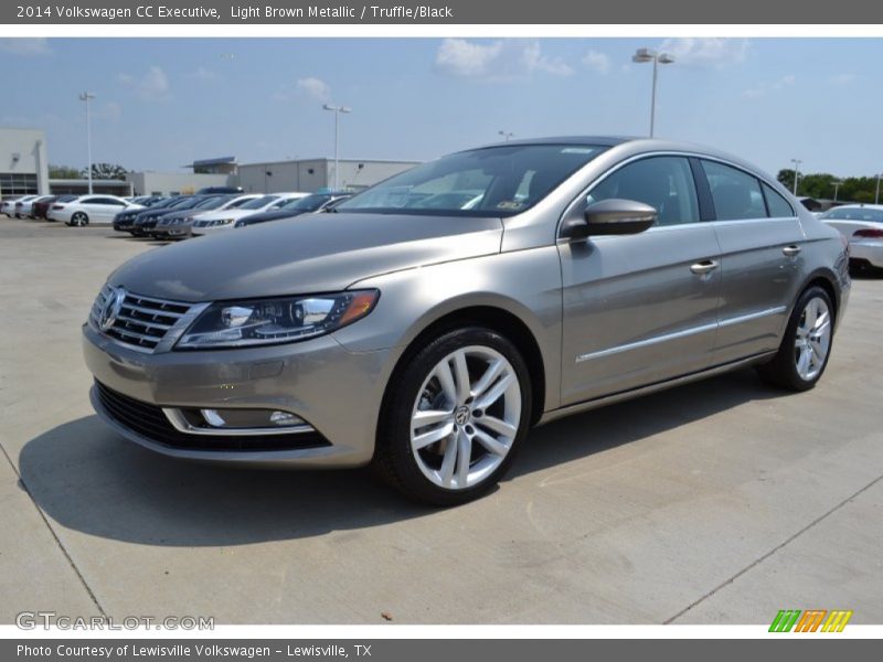 Light Brown Metallic / Truffle/Black 2014 Volkswagen CC Executive