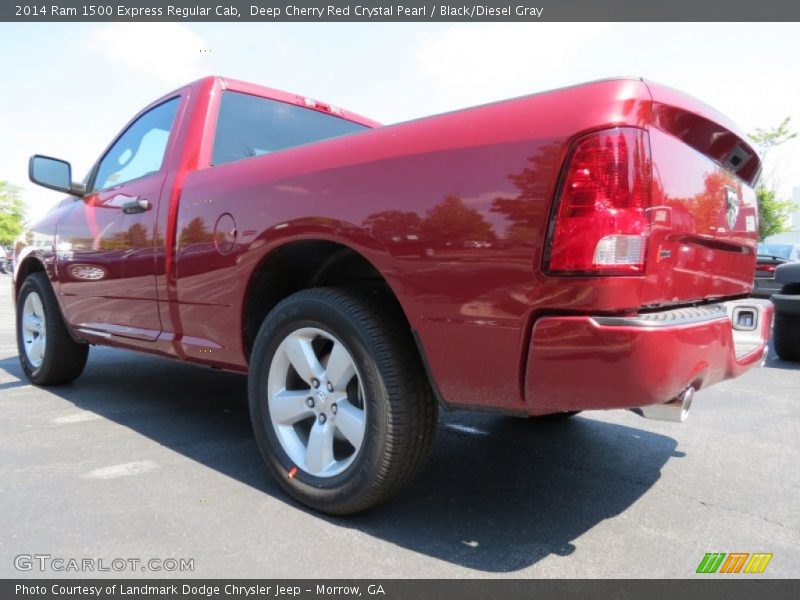 Deep Cherry Red Crystal Pearl / Black/Diesel Gray 2014 Ram 1500 Express Regular Cab