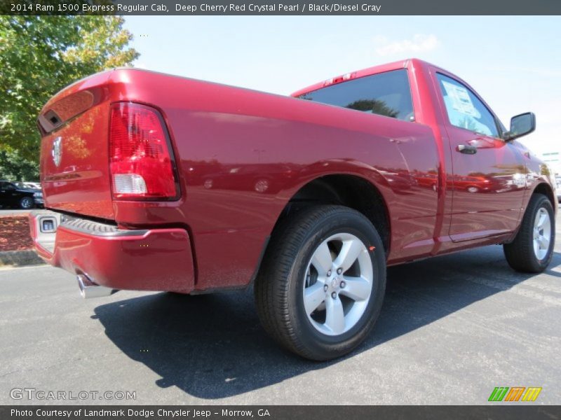 Deep Cherry Red Crystal Pearl / Black/Diesel Gray 2014 Ram 1500 Express Regular Cab