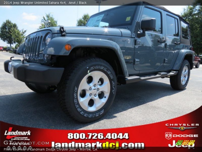 Anvil / Black 2014 Jeep Wrangler Unlimited Sahara 4x4