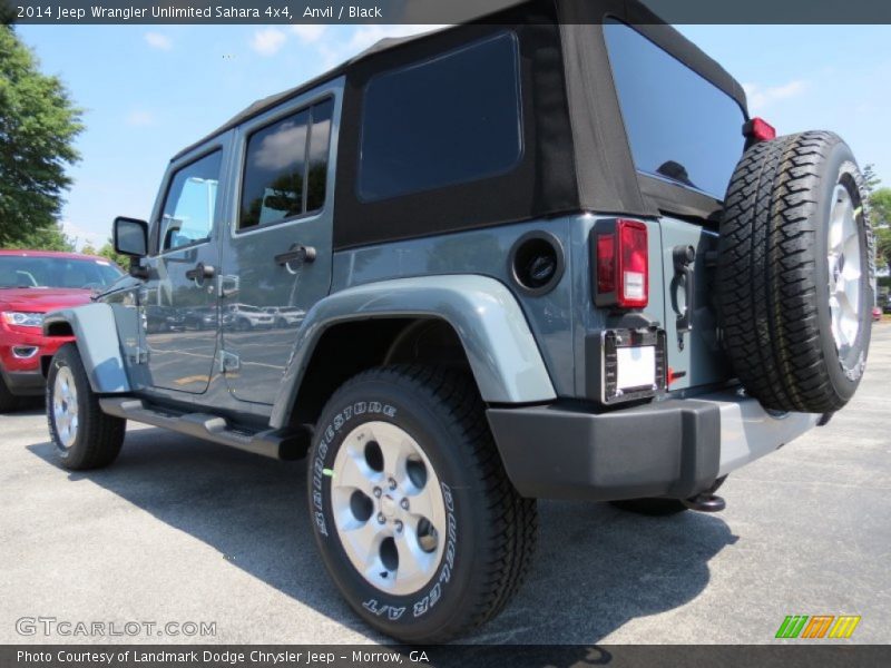 Anvil / Black 2014 Jeep Wrangler Unlimited Sahara 4x4