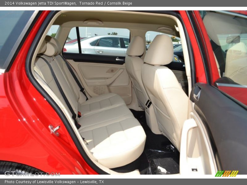 Tornado Red / Cornsilk Beige 2014 Volkswagen Jetta TDI SportWagen