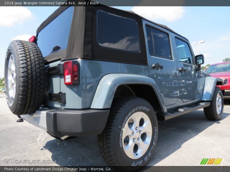 Anvil / Black 2014 Jeep Wrangler Unlimited Sahara 4x4