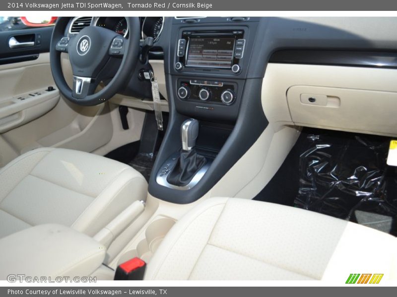 Tornado Red / Cornsilk Beige 2014 Volkswagen Jetta TDI SportWagen
