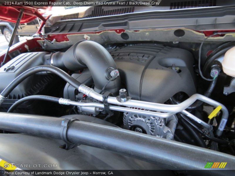 Deep Cherry Red Crystal Pearl / Black/Diesel Gray 2014 Ram 1500 Express Regular Cab