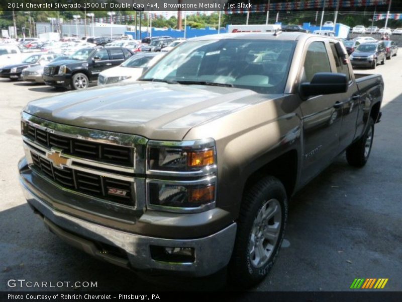 Brownstone Metallic / Jet Black 2014 Chevrolet Silverado 1500 LT Double Cab 4x4