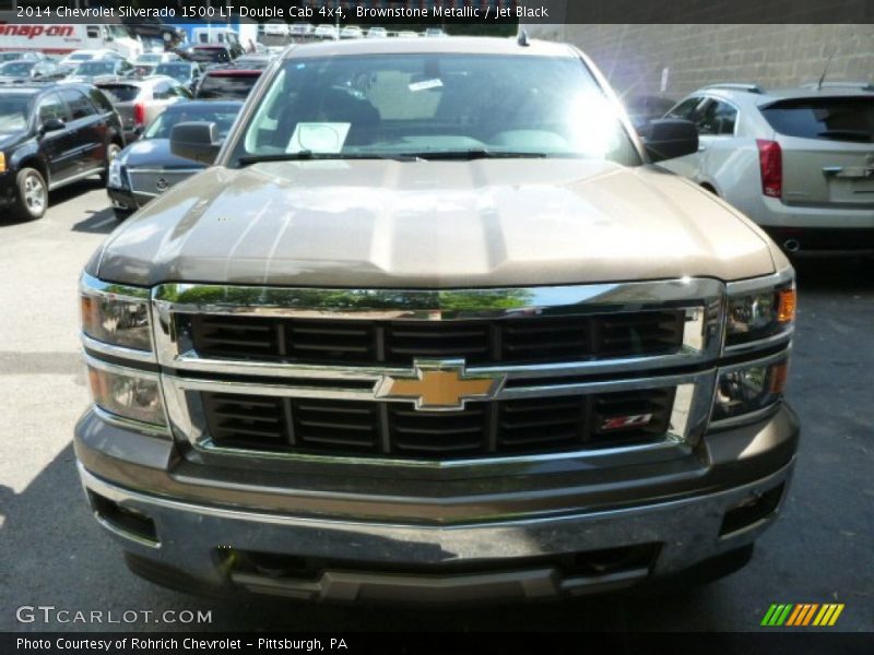 Brownstone Metallic / Jet Black 2014 Chevrolet Silverado 1500 LT Double Cab 4x4