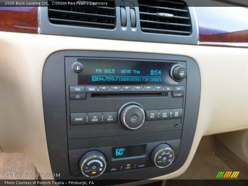 Crimson Red Pearl / Cashmere 2006 Buick Lucerne CXL