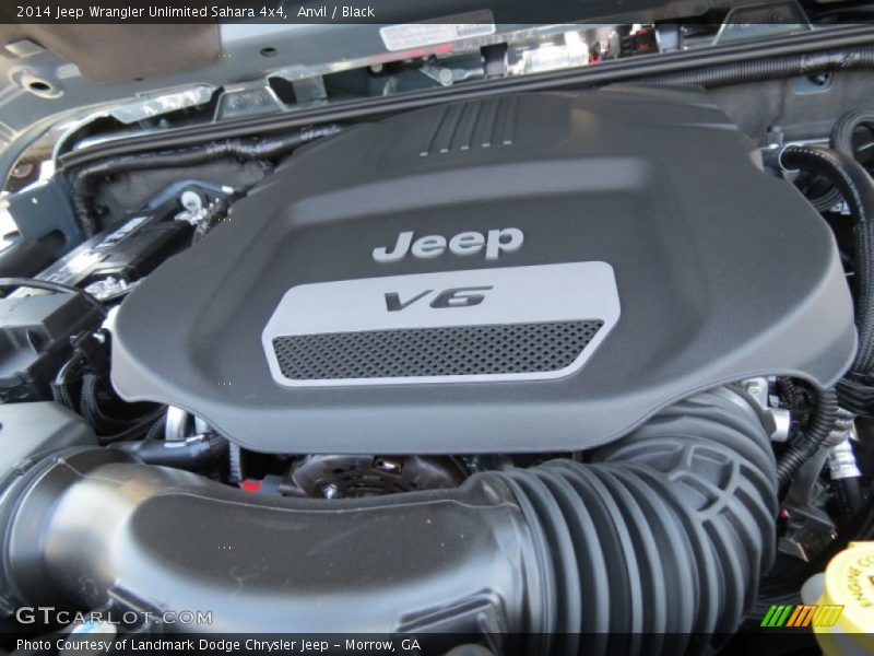 Anvil / Black 2014 Jeep Wrangler Unlimited Sahara 4x4