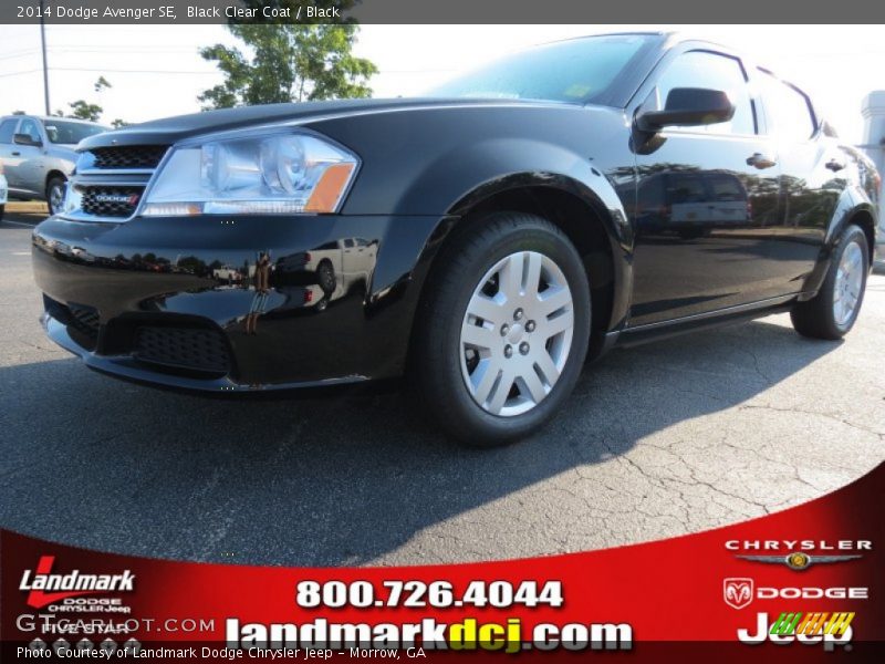 Black Clear Coat / Black 2014 Dodge Avenger SE