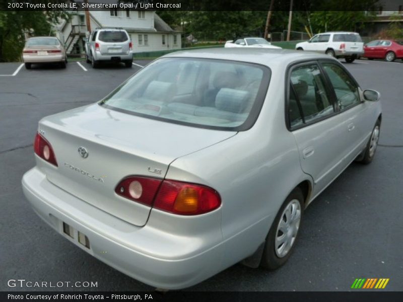 Silverstream Opal / Light Charcoal 2002 Toyota Corolla LE