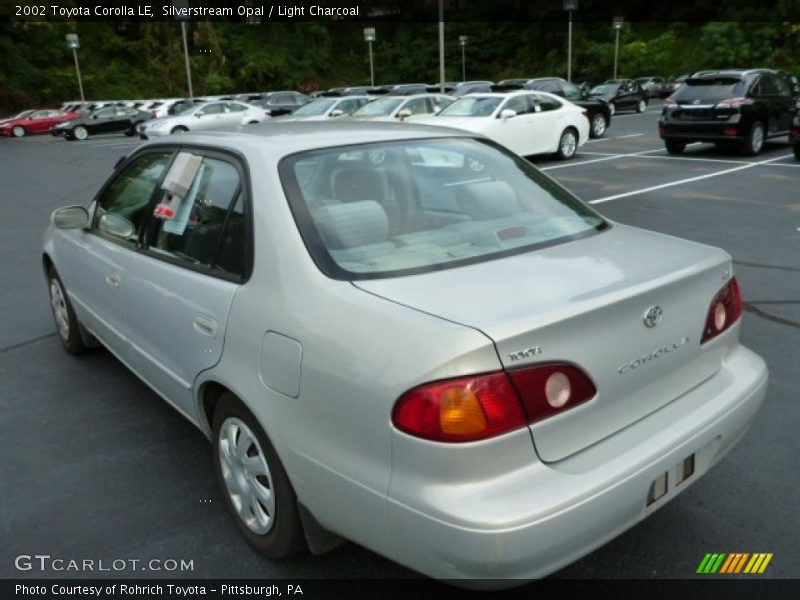Silverstream Opal / Light Charcoal 2002 Toyota Corolla LE