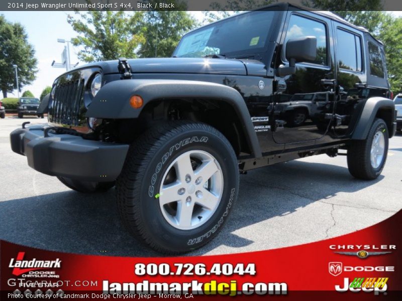 Black / Black 2014 Jeep Wrangler Unlimited Sport S 4x4