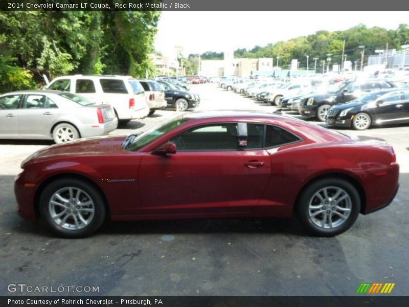 Red Rock Metallic / Black 2014 Chevrolet Camaro LT Coupe