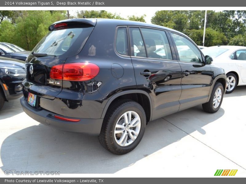 Deep Black Metallic / Black 2014 Volkswagen Tiguan S