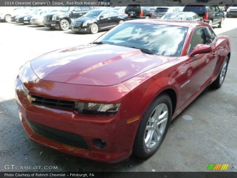 Red Rock Metallic / Black 2014 Chevrolet Camaro LT Coupe