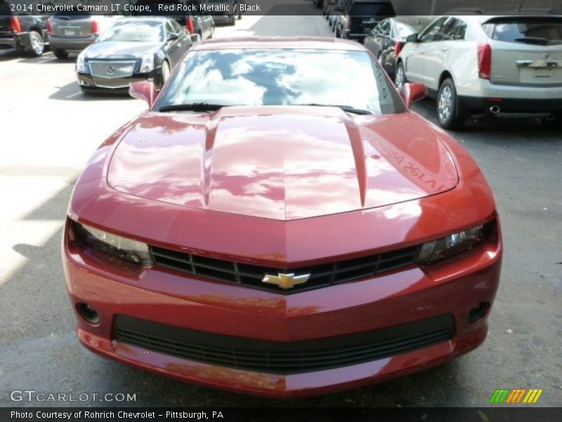 Red Rock Metallic / Black 2014 Chevrolet Camaro LT Coupe