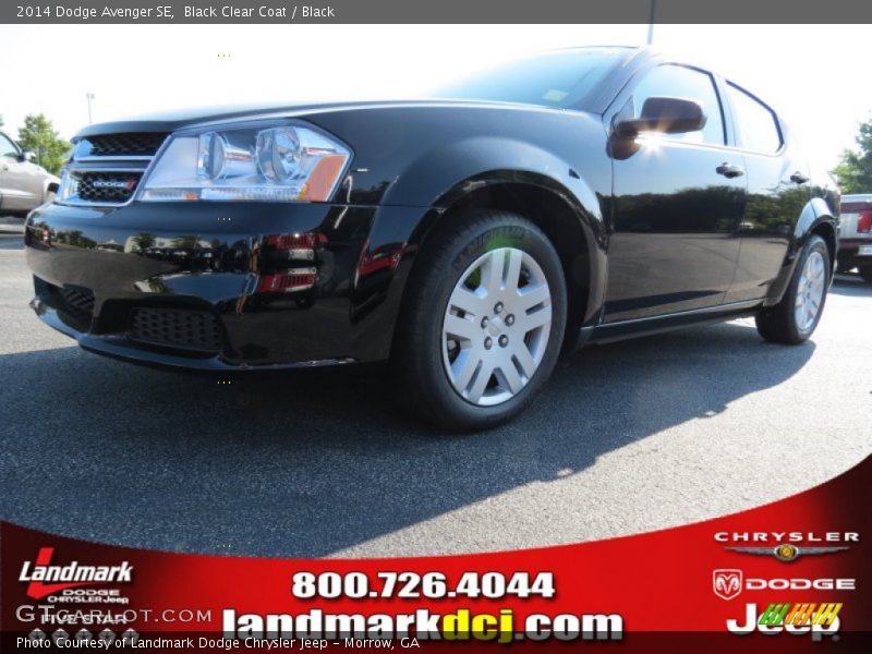 Black Clear Coat / Black 2014 Dodge Avenger SE