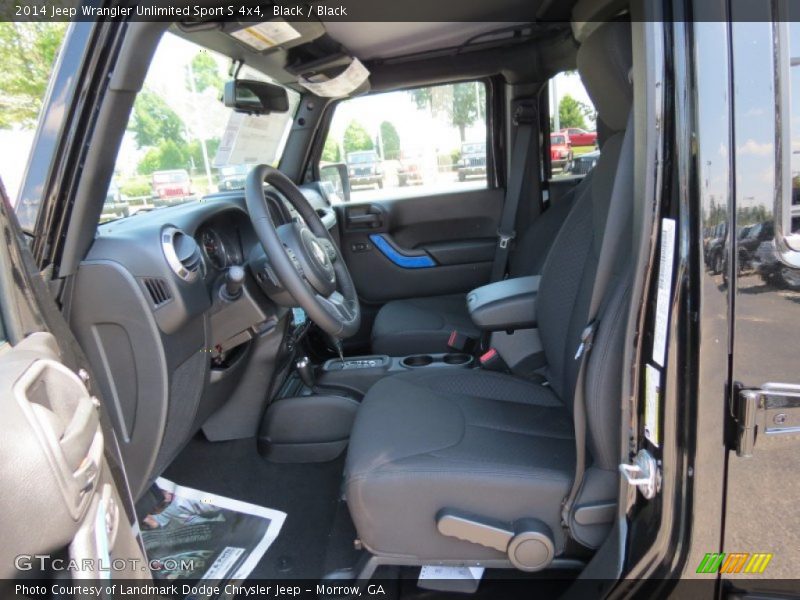 Front Seat of 2014 Wrangler Unlimited Sport S 4x4