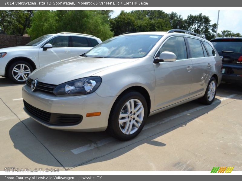 Moonrock Silver Metallic / Cornsilk Beige 2014 Volkswagen Jetta TDI SportWagen