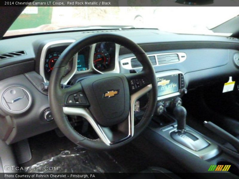 Red Rock Metallic / Black 2014 Chevrolet Camaro LT Coupe