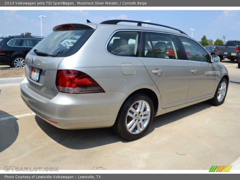 Moonrock Silver Metallic / Cornsilk Beige 2014 Volkswagen Jetta TDI SportWagen