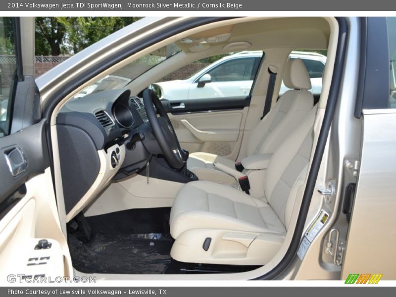 Moonrock Silver Metallic / Cornsilk Beige 2014 Volkswagen Jetta TDI SportWagen