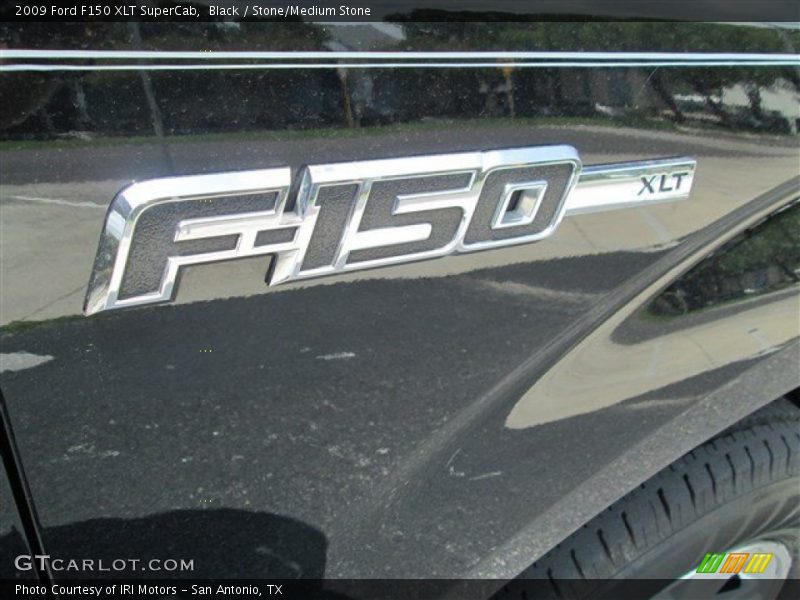 Black / Stone/Medium Stone 2009 Ford F150 XLT SuperCab