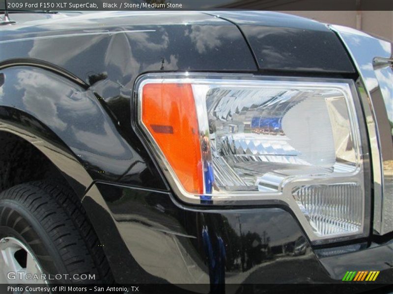 Black / Stone/Medium Stone 2009 Ford F150 XLT SuperCab