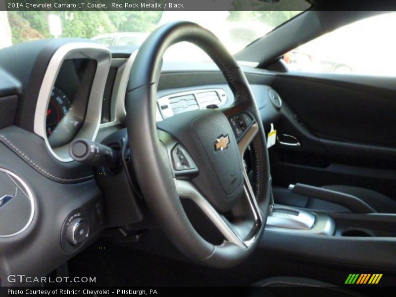 Red Rock Metallic / Black 2014 Chevrolet Camaro LT Coupe