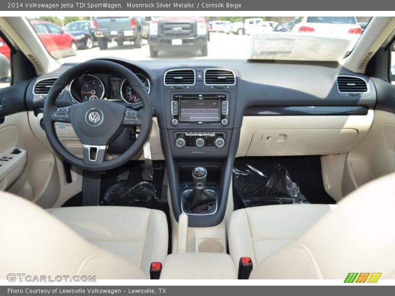 Moonrock Silver Metallic / Cornsilk Beige 2014 Volkswagen Jetta TDI SportWagen