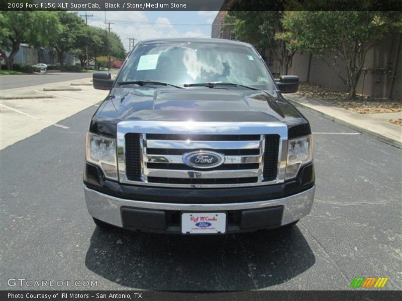 Black / Stone/Medium Stone 2009 Ford F150 XLT SuperCab